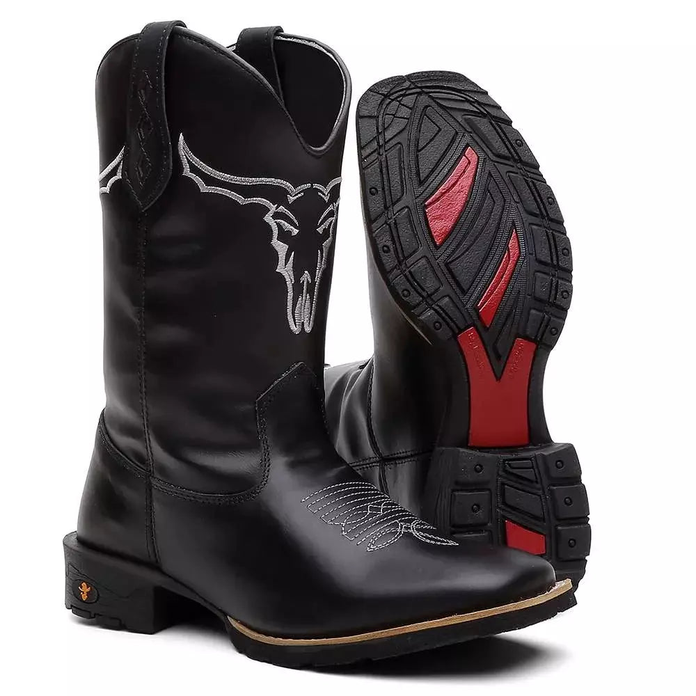 Bota Texana Masculina "Boi da Cara Preta" - Esporatto