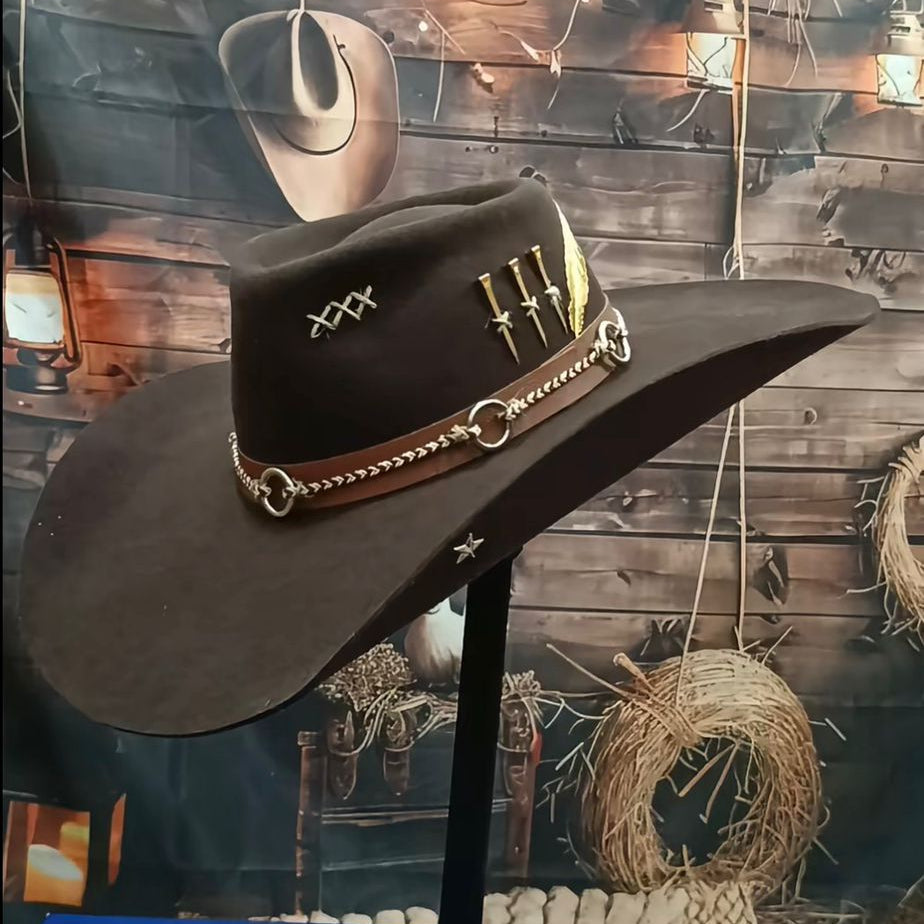 Chapeu 3 Cravos Americano Marron